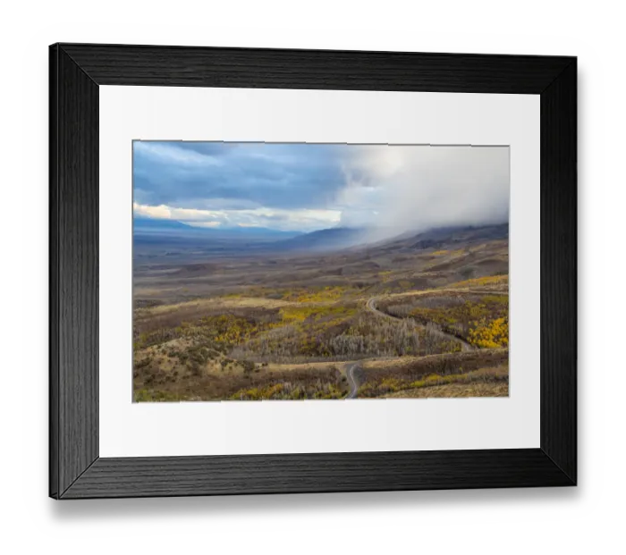 Framed Print : Overview of Angel Lake Road State Scenic Byway, Humboldt National Forest, Nevada, USA