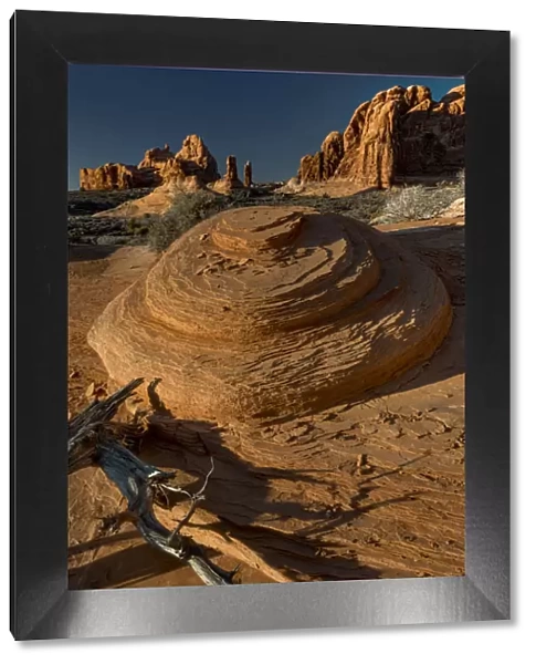 Landscape with eroded sandstones, Utah, USA