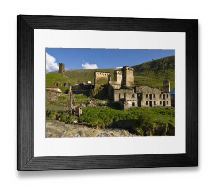Framed Print : Fortified village of Ushguli, Svanetia, Georgia Framed Print : Fortified village of Ushguli, Svanetia, Georgia