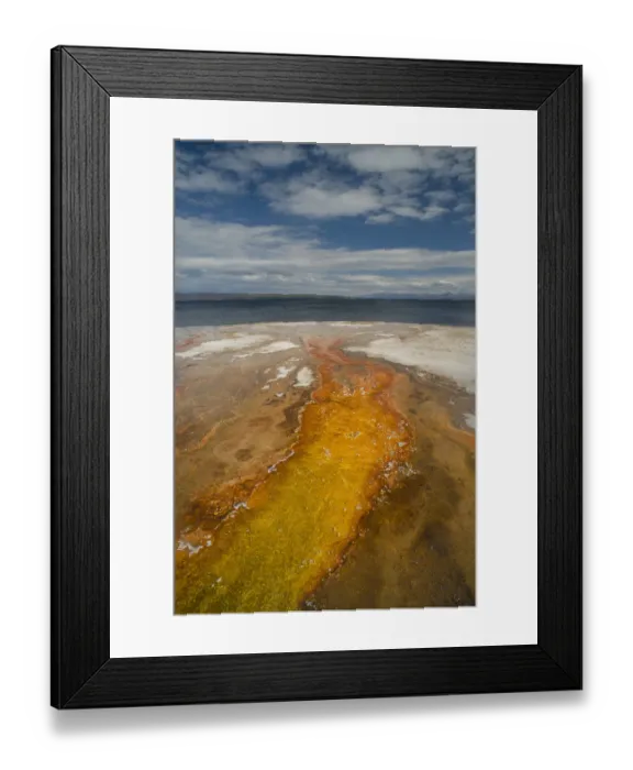 Framed Print : Detail of West Thumb Geyser Basin emptying into Yellowstone Lake, Wyoming, USA Framed Print : Detail of West Thumb Geyser Basin emptying into Yellowstone Lake, Wyoming, USA
