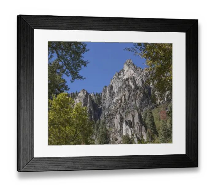 Framed Print : Clear sky over rocks in Wasatch Mountains, Uinta-Wasatch National Forest, Utah, USA Framed Print : Clear sky over rocks in Wasatch Mountains, Uinta-Wasatch National Forest, Utah, USA