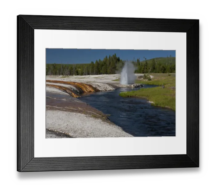 Framed Print : Riverside Geyser eruption, Yellowstone National Park, Wyoming, USA Framed Print : Riverside Geyser eruption, Yellowstone National Park, Wyoming, USA