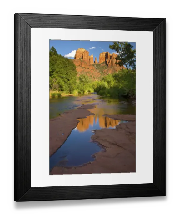 Framed Print : Summer evening at Red Rock Crossing near Sedona, Arizona, USA Framed Print : Summer evening at Red Rock Crossing near Sedona, Arizona, USA