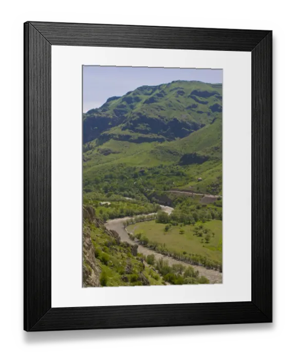 Framed Print : Valley of Mtkvari (Kura) landscape, Georgia Framed Print : Valley of Mtkvari (Kura) landscape, Georgia