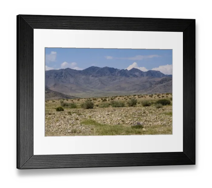 Framed Print : High desert valley, Altan Hokhii, Khovd Province, Mongolia