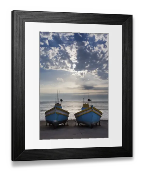 Framed Print : Fishermans boats at the harbour - Arniston, South Africa Framed Print : Fishermans boats at the harbour - Arniston, South Africa