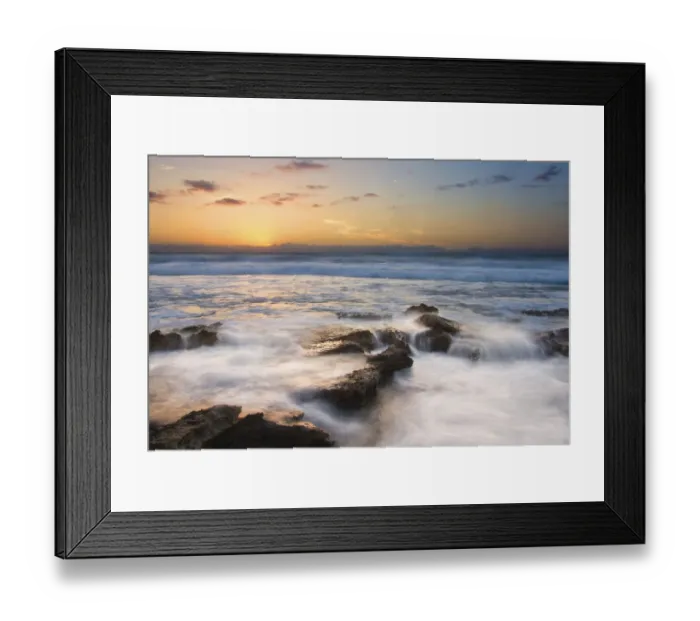Framed Print : Sunrise over the sea - Cape Vidal, South Africa Framed Print : Sunrise over the sea - Cape Vidal, South Africa