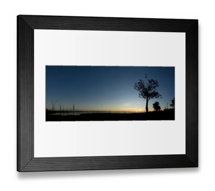 Framed Print : Silhouette of trees by lake, Matusadona National Park, Lake Kariba, Zimbabwe Framed Print : Silhouette of trees by lake, Matusadona National Park, Lake Kariba, Zimbabwe