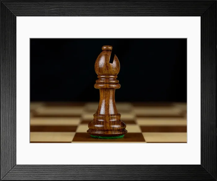 Framed Print : Color Image, Colour Image, Photography, bishop, black background, board, chess, chessboard Framed Print : Color Image, Colour Image, Photography, bishop, black background, board, chess, chessboard