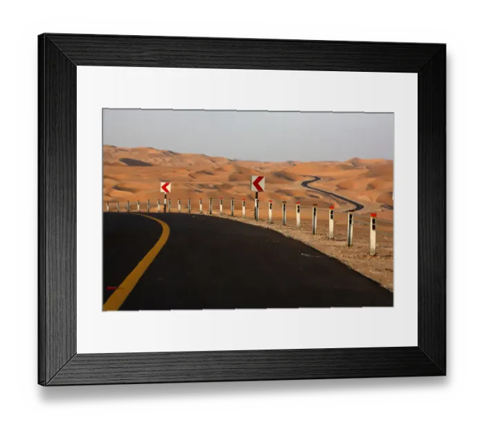 Framed Print : Roads among the world biggest sand dunes in the Liwa, the Empty Quarter, Abu Dhabi, United Arab Emirates Framed Print : Roads among the world biggest sand dunes in the Liwa, the Empty Quarter, Abu Dhabi, United Arab Emirates