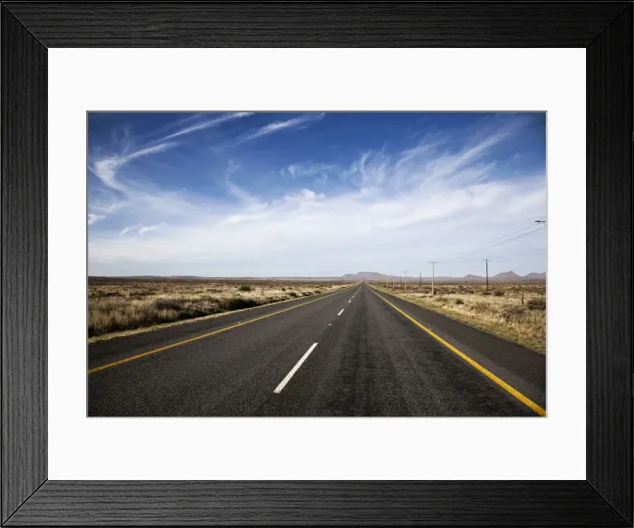 Framed Print : barren, cloud, color image, colour image, day, daytime, desert, direction, dividing line