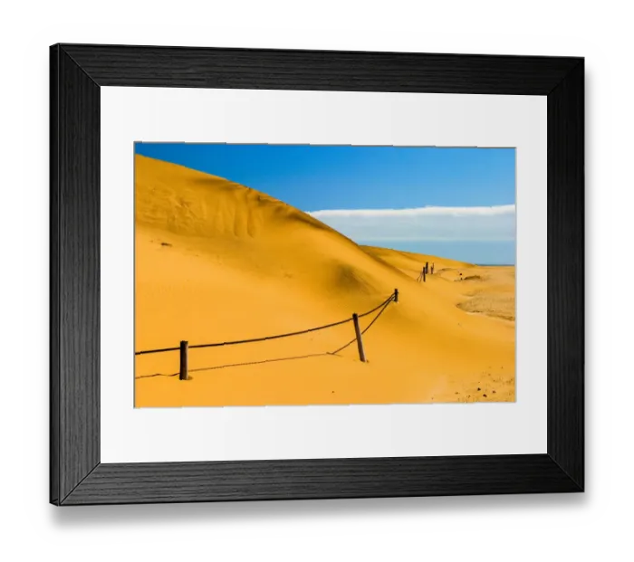 Framed Print : beauty in nature, blue sky, desert eco system, dry, eco tourism, environment, fence