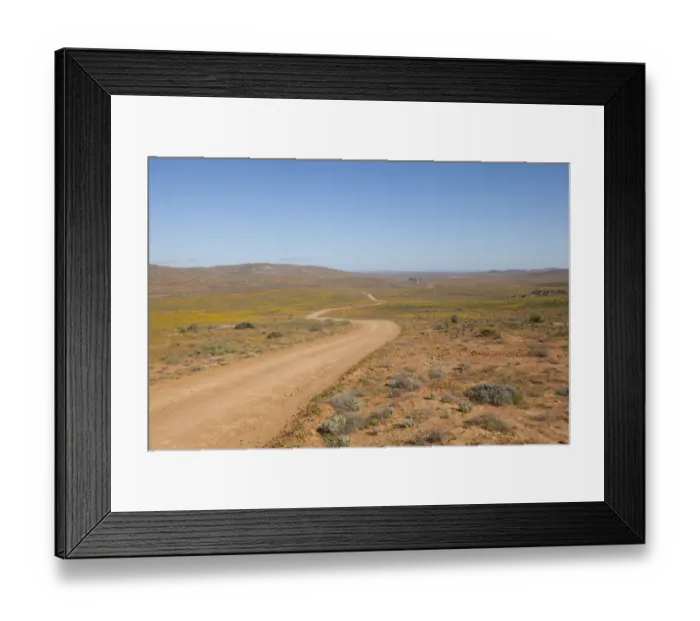 Framed Print : bush, color image, color image, colour image, day, daytime, dirt road, dirt track Framed Print : bush, color image, color image, colour image, day, daytime, dirt road, dirt track