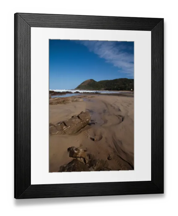 Framed Print : Landscape with beach and cliff, Port St Johns, Eastern Cape, South Africa Framed Print : Landscape with beach and cliff, Port St Johns, Eastern Cape, South Africa