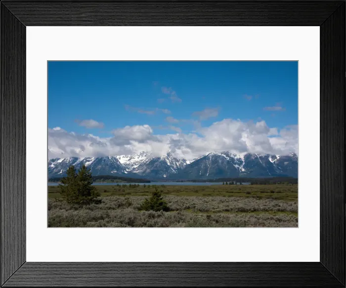 Framed Print : clouds, colour image, day, glacial valley, grand teton national park, horizontal Framed Print : clouds, colour image, day, glacial valley, grand teton national park, horizontal