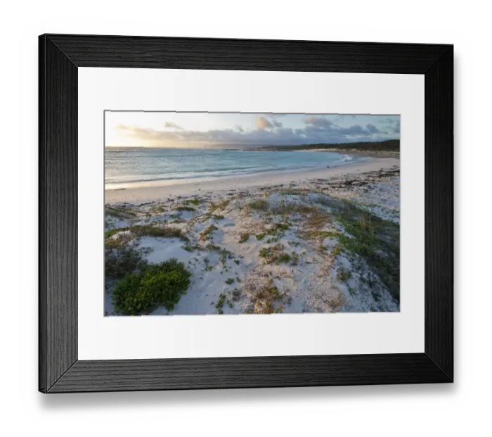 Framed Print : agulhas national park, beach, coastline, color image, day, dusk, horizontal, landscape