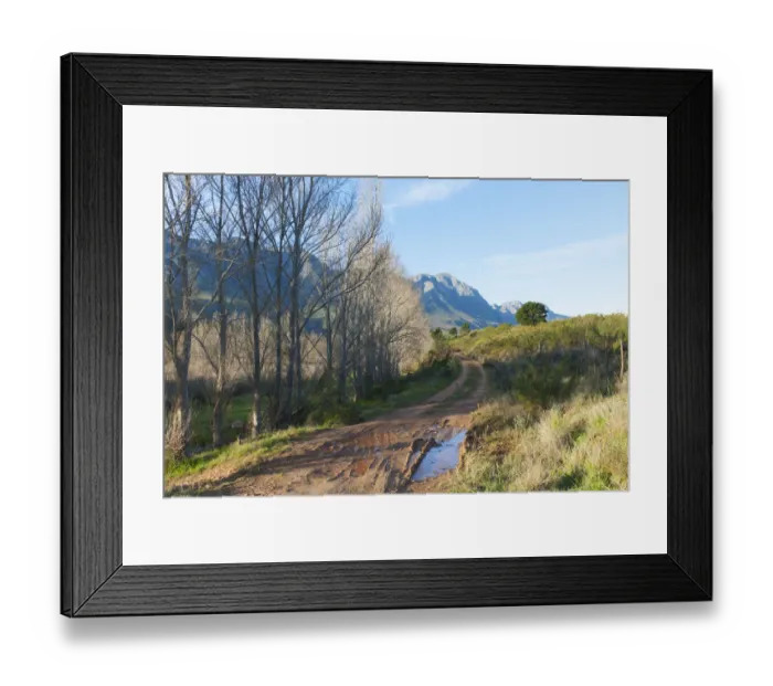 Framed Print : beauty in nature, blue sky, color image, colour image, countryside, crisp, day, diminishing Framed Print : beauty in nature, blue sky, color image, colour image, countryside, crisp, day, diminishing
