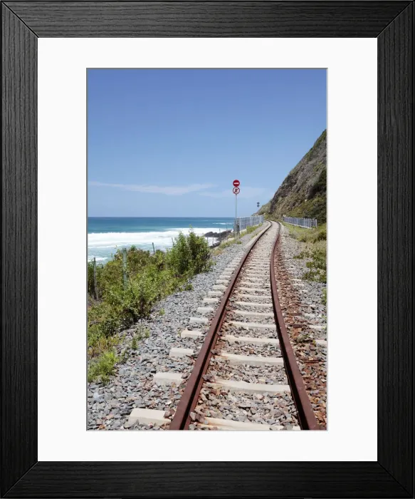 Framed Print : cliff, color image, colour image, day, daytime, horizon over water, landscape, no people