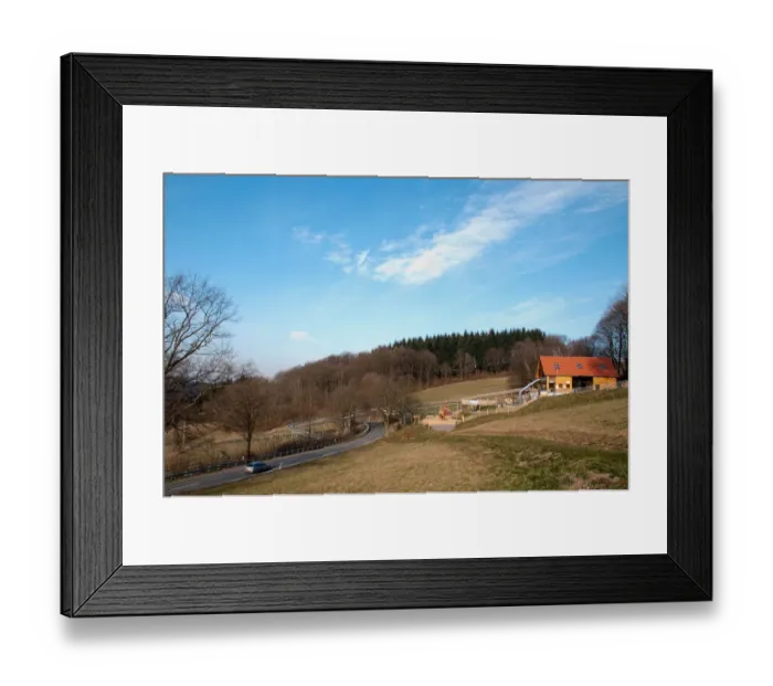 Framed Print : car, cloud, color image, colour image, day, daytime, field, forest, germany, hessen Framed Print : car, cloud, color image, colour image, day, daytime, field, forest, germany, hessen
