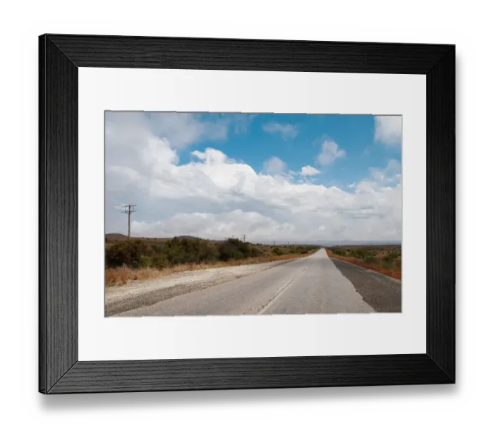 Framed Print : Landscape Clouds near Bloemfontein, Free state, South Africa