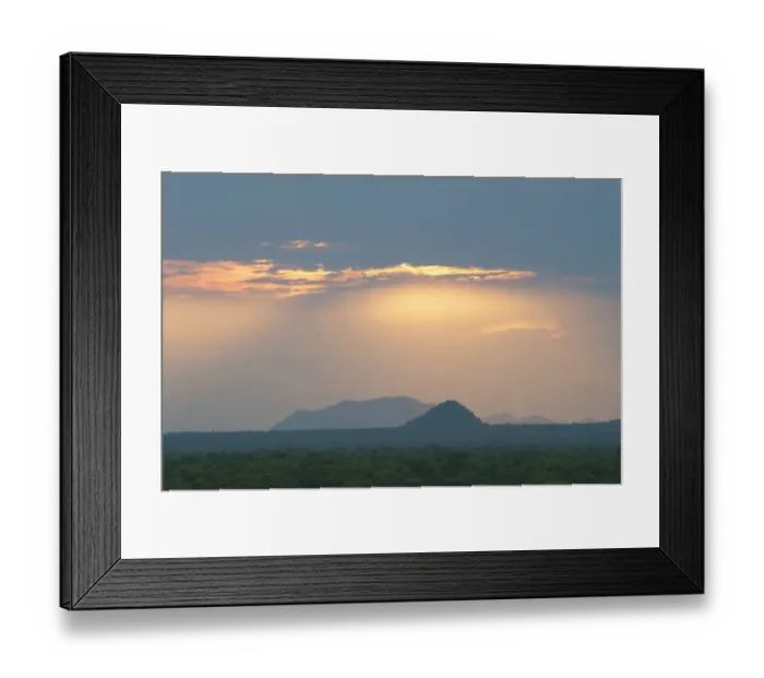 Framed Print : beauty in nature, boma national park, color image, horizon over land, horizontal Framed Print : beauty in nature, boma national park, color image, horizon over land, horizontal