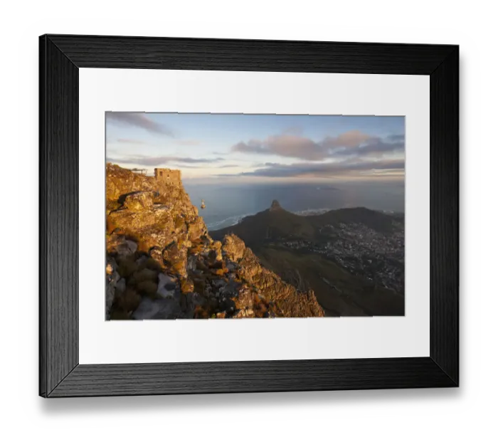 Framed Print : africa, cable, cable car, cape, cape town, capital, capital cities, car, cities, cliff Framed Print : africa, cable, cable car, cape, cape town, capital, capital cities, car, cities, cliff