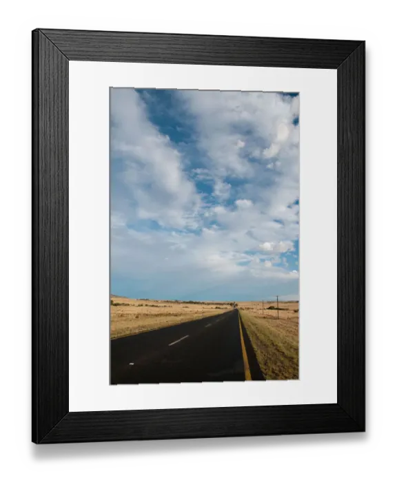 Framed Print : Landscape Clouds near Bloemfontein, Free state, South Africa Framed Print : Landscape Clouds near Bloemfontein, Free state, South Africa