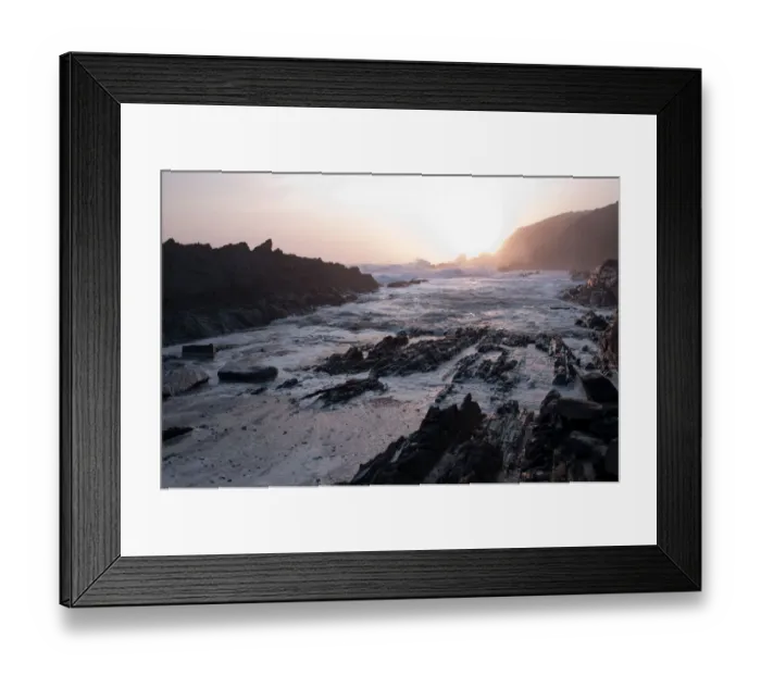 Framed Print : beach, beauty in nature, coastline, color image, eastern cape province, horizontal