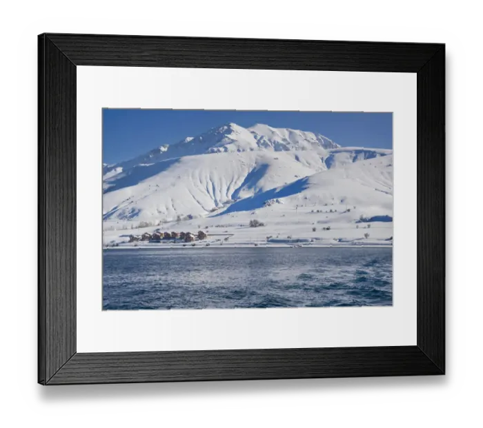 Framed Print : Artos Mountain in snow, Van Province, Turkey Framed Print : Artos Mountain in snow, Van Province, Turkey