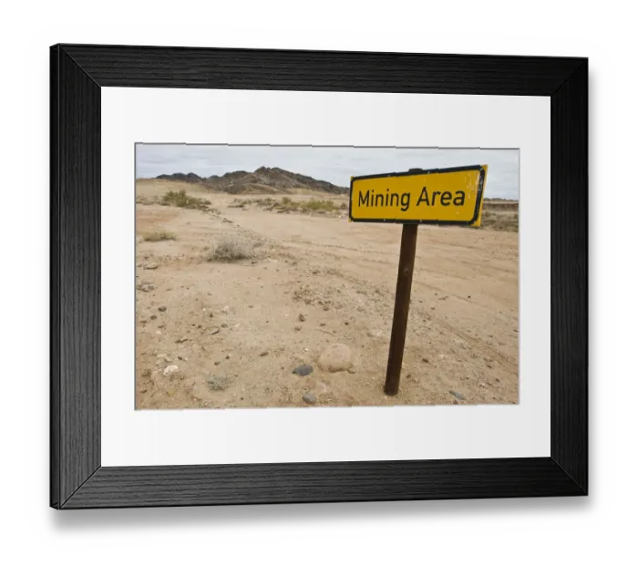 Framed Print : color image, photography, western script, south africa, sand, desert, landscape, remote Framed Print : color image, photography, western script, south africa, sand, desert, landscape, remote