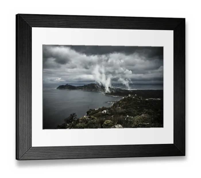 Framed Print : color image, photography, south africa, cape town, storm cloud, overcast, dramatic sky