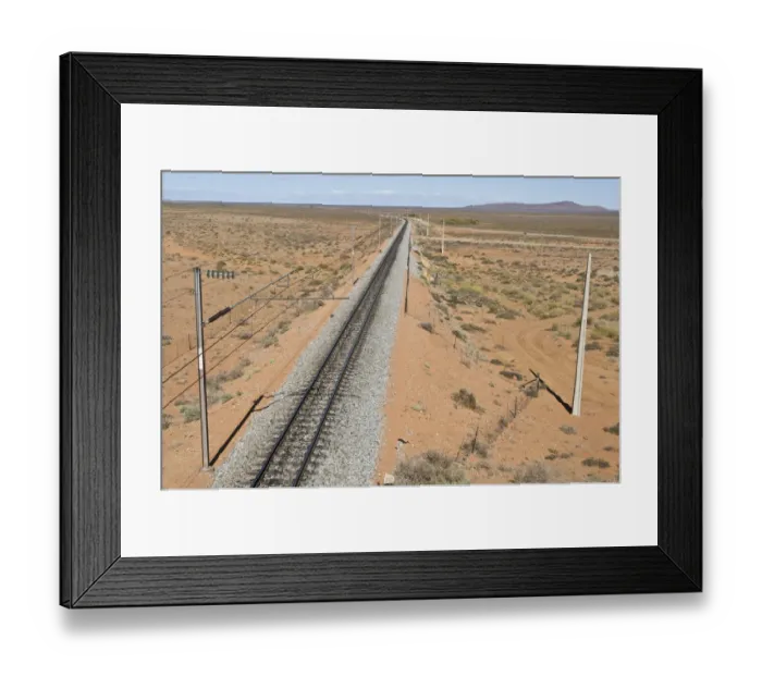Framed Print : color image, photography, absence, south africa, transportation, horizon over land Framed Print : color image, photography, absence, south africa, transportation, horizon over land