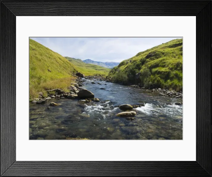 Framed Print : clean, clear, day, drakensberg, flowing, grasslands, horizontal, kwazulu natal, lotheni river Framed Print : clean, clear, day, drakensberg, flowing, grasslands, horizontal, kwazulu natal, lotheni river