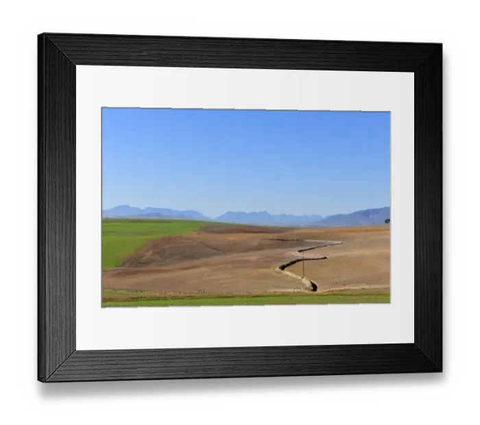 Framed Print : aerial view, agriculture, beauty in nature, clear sky, day, field, horizon over land Framed Print : aerial view, agriculture, beauty in nature, clear sky, day, field, horizon over land