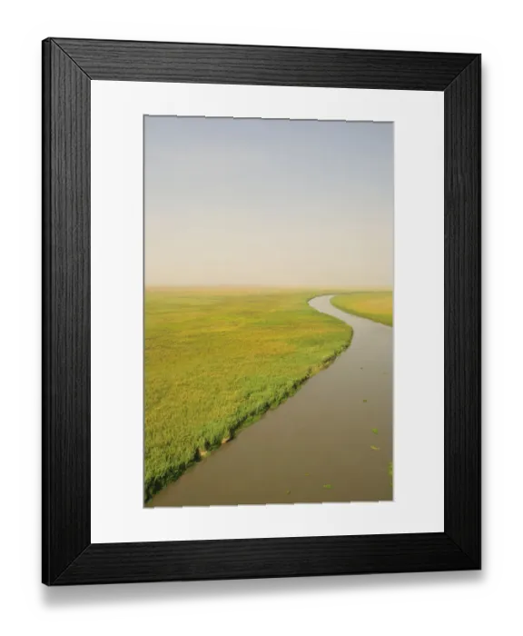 Framed Print : bahr el jabal, beauty in nature, canal, clear sky, curve, day, high angle view, horizon overland Framed Print : bahr el jabal, beauty in nature, canal, clear sky, curve, day, high angle view, horizon overland