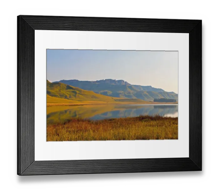 Framed Print : beauty in nature, clear sky, copy space, day, drakensberg mountain range, grass, hill Framed Print : beauty in nature, clear sky, copy space, day, drakensberg mountain range, grass, hill