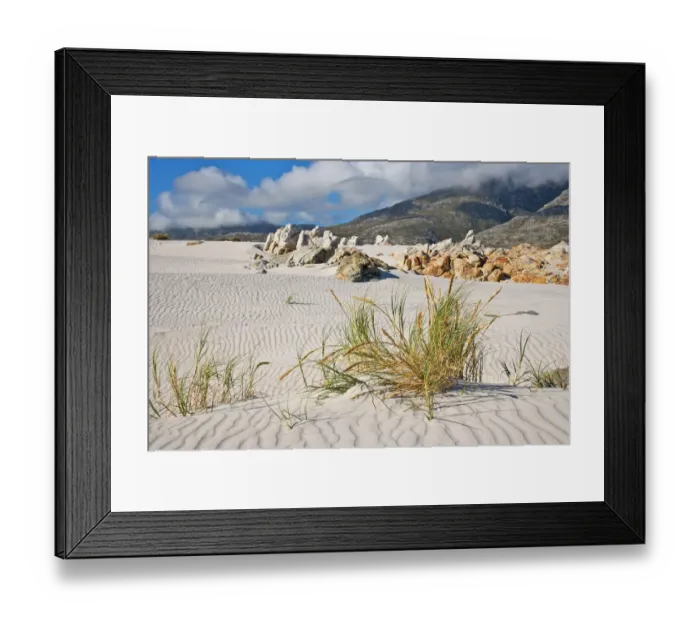 Framed Print : beach, beauty in nature, bettys bay, cloud, day, grass, hill, horizon, horizon over land Framed Print : beach, beauty in nature, bettys bay, cloud, day, grass, hill, horizon, horizon over land