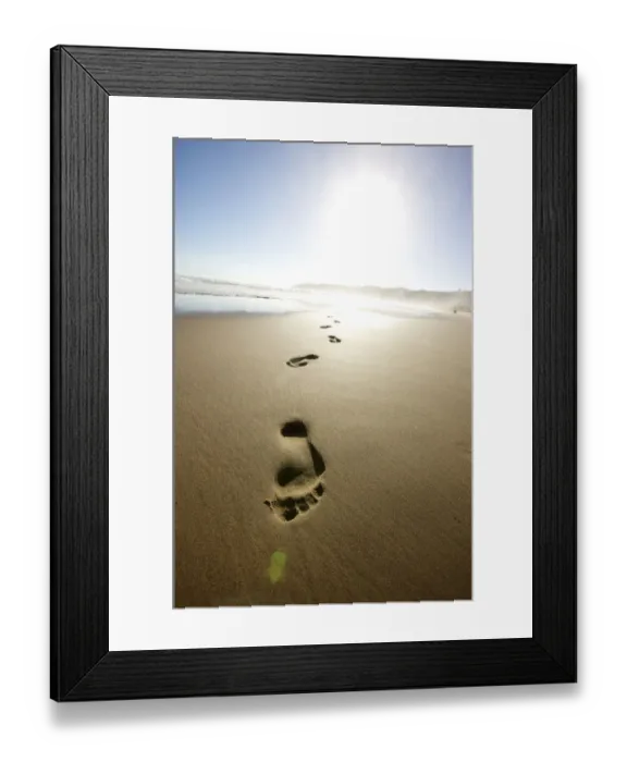 Framed Print : absence, beach, beauty in nature, bright, day, eastern cape province, footprint, horizon Framed Print : absence, beach, beauty in nature, bright, day, eastern cape province, footprint, horizon
