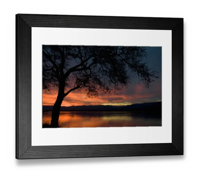 Framed Print : beauty in nature, horizontal, idyllic, lake, landscape, mana pools national park