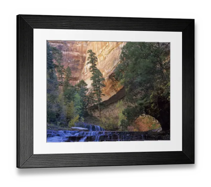 Framed Print : autumn, beauty in nature, color image, day, fall, horizontal, landscape, left fork