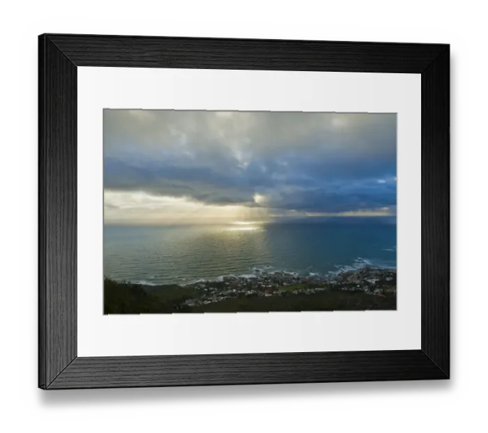 Framed Print : beauty in nature, camps bay, cape peninsula, cloud, cloudscape, coastline, day, horizon over water Framed Print : beauty in nature, camps bay, cape peninsula, cloud, cloudscape, coastline, day, horizon over water