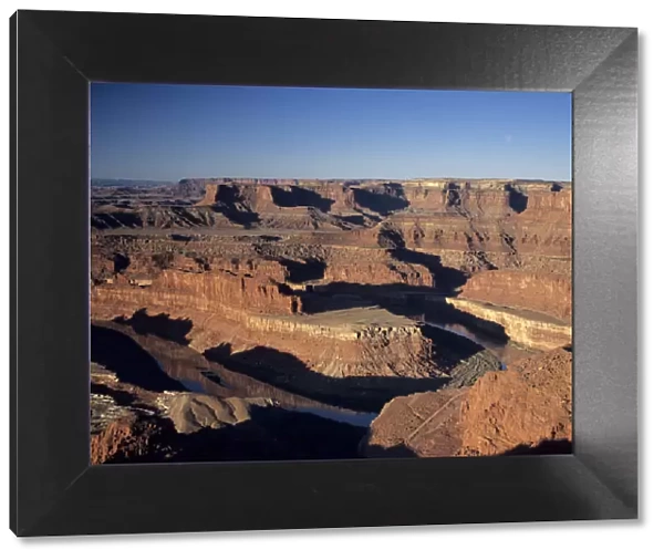 arid, beauty in nature, butte, canyon, canyonlands national park, clear sky, color image