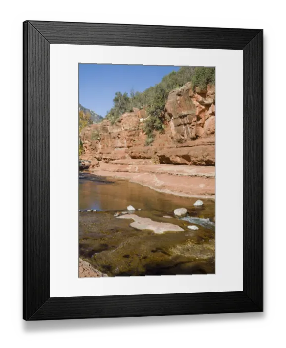 Framed Print : arizona, beauty in nature, color image, creek, day, eroded, landscape, oak creek Framed Print : arizona, beauty in nature, color image, creek, day, eroded, landscape, oak creek