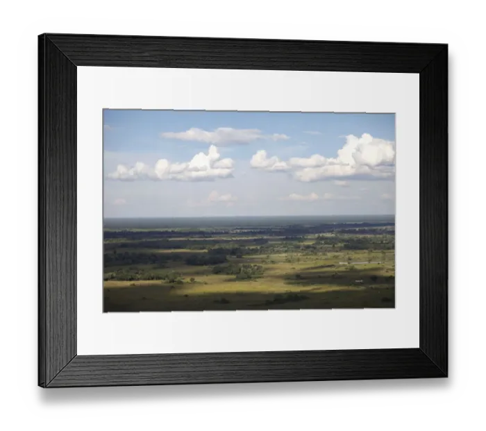Framed Print : aerial view, beauty in nature, botswana, cloudscape, day, flat, grass area, horizon over land Framed Print : aerial view, beauty in nature, botswana, cloudscape, day, flat, grass area, horizon over land