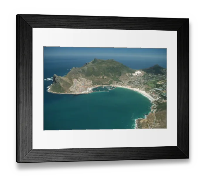 Framed Print : aerial view, bay, beauty in nature, cape town, capital cities, coastline, color image Framed Print : aerial view, bay, beauty in nature, cape town, capital cities, coastline, color image