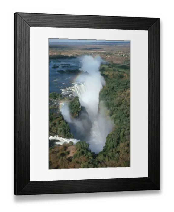 Framed Print : aerial view, beauty in nature, color image, day, flowing water, horizon over land