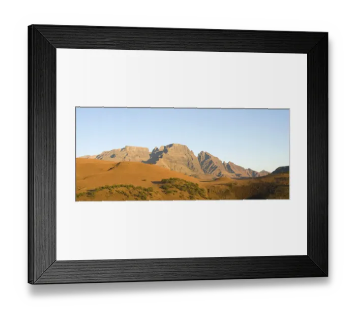 Framed Print : Beauty In Nature, Bush, Clear Sky, Distant, Drakensberg, Generic Location, Injasuti National Park Framed Print : Beauty In Nature, Bush, Clear Sky, Distant, Drakensberg, Generic Location, Injasuti National Park
