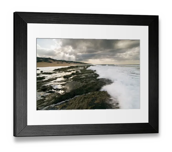 Framed Print : Beach, Breaking, Cloud, Geology, Horizon Over Land, Landscape, Leisure Activity, Mozambique
