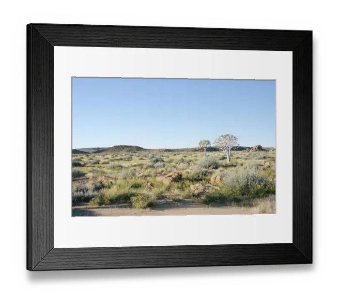 Framed Print : Blue, Bush, Bushveld, Clear Sky, Horizon Over Land, Landscape, Namibia, Nature, Non-Urban Scene Framed Print : Blue, Bush, Bushveld, Clear Sky, Horizon Over Land, Landscape, Namibia, Nature, Non-Urban Scene