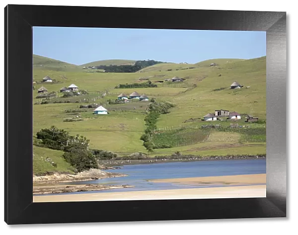 Bulungula, Clear Sky, Eastern Cape, Hill, Hut, Lagoon, Landscape, Peacefulness, River